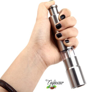 Stainless Steel Hand Thumb Push Salt Pepper Grinder