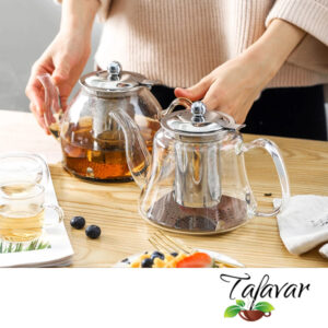 1L Induction Cooker Borosilicate Electromagnetic Glass Teapot